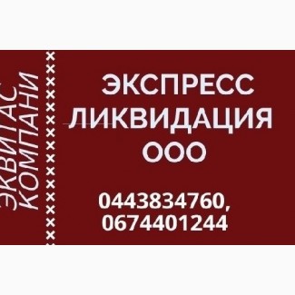 Ликвидация предприятия за 1 день. Экспресс ликвидация ООО по всей Украине