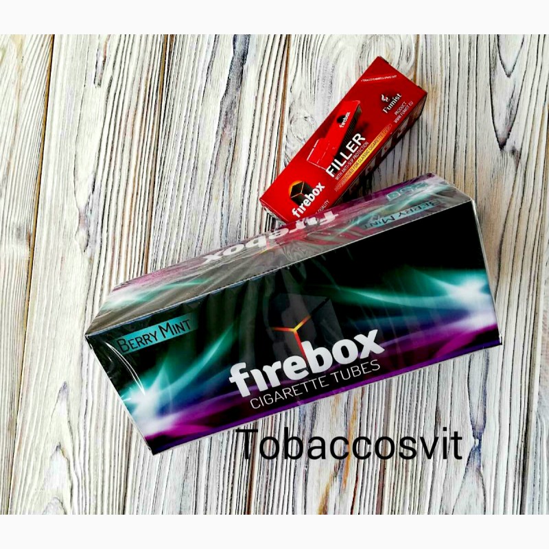 Фото 7. Сигаретные гильзы для Табака Firebox Berry Mint
