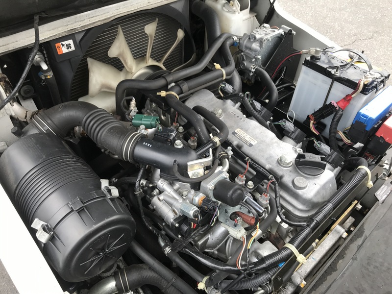 Фото 7. Газ-бензиновый вилочный автопогрузчик Nissan с боковым смещением, и печкой