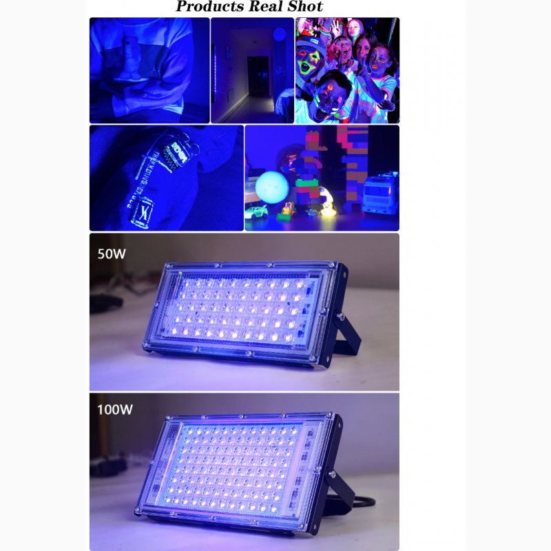 Фото 5. Лампа ультрафиолетовая, фитолампа 395-400 нм 220 в/100 вт