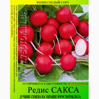 Семена редиса «Сакса», высокая всхожесть