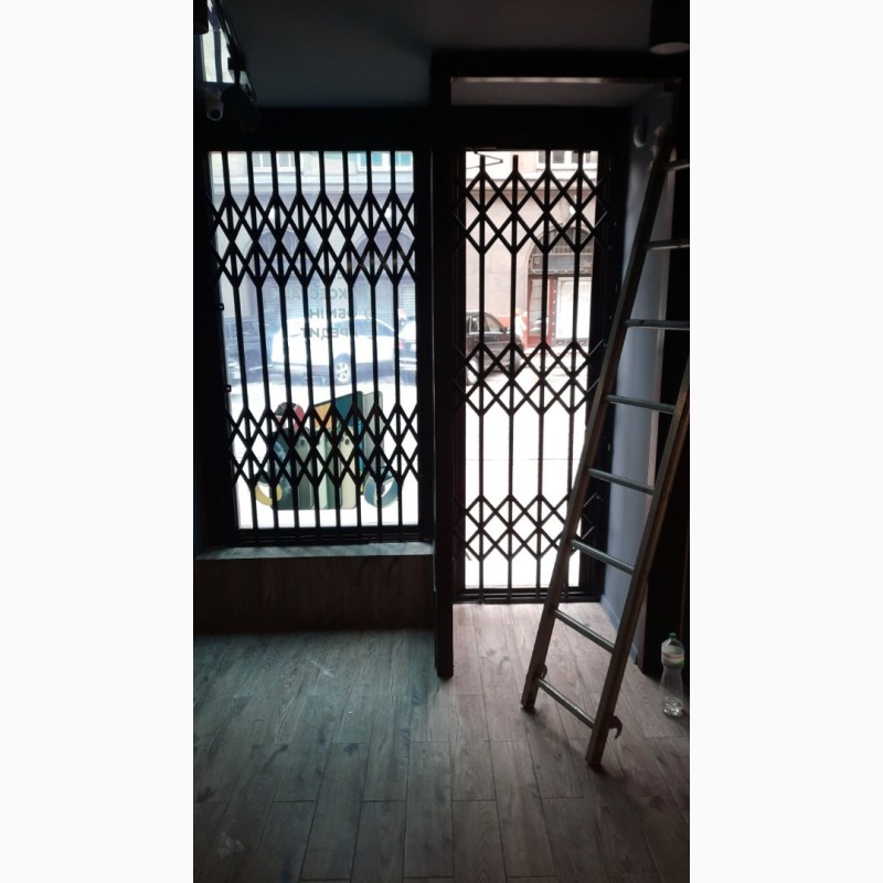Фото 19. Раздвижные решетки металлические на двери, окна, балконывитрины. Производство и установкa