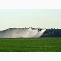 Внесення гербіцидів на пшеницю дельтапланами вертольотами