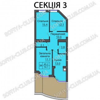 Продажа 2-х и 3-х комнатных квартир в ЖК София Residence