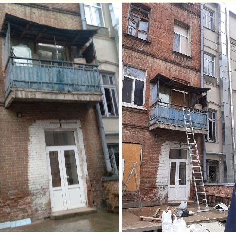 Фото 3. Нужно заделать окна после взрыва в Харькове?