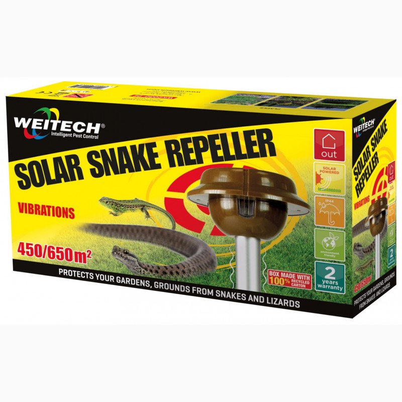 Фото 4. Відлякувач змій із сонячною панеллю Weitech WK2030. Бельгія