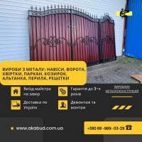 Изготовление навесов, ворот, заборов